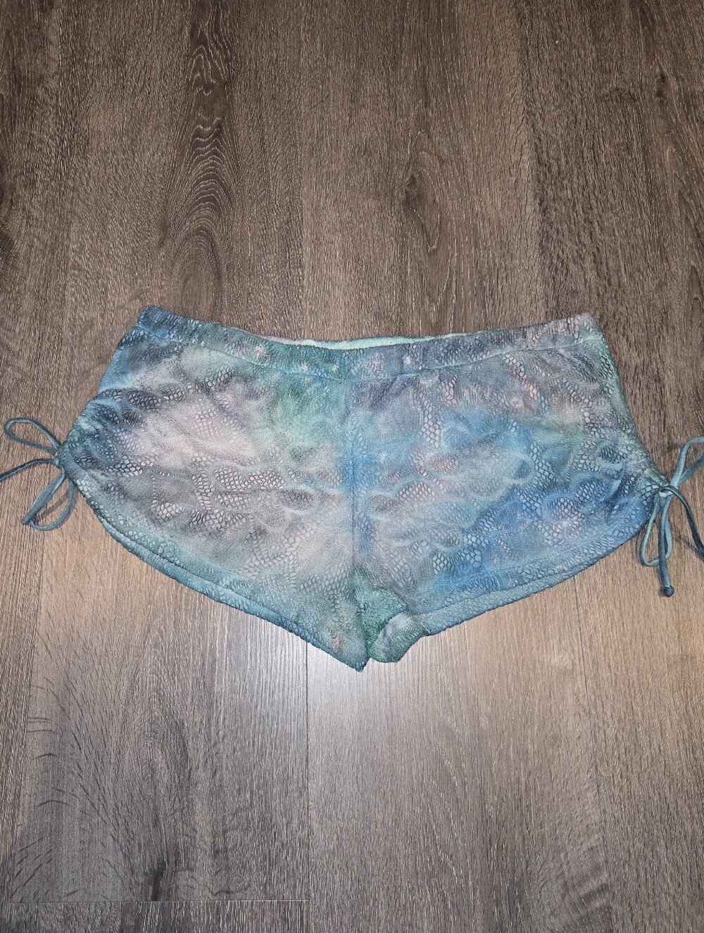 Tie-Dye Lace Shorts